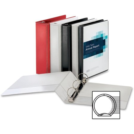 BUSINESS SOURCE 1 in. Ring Binder - Red BSN09966